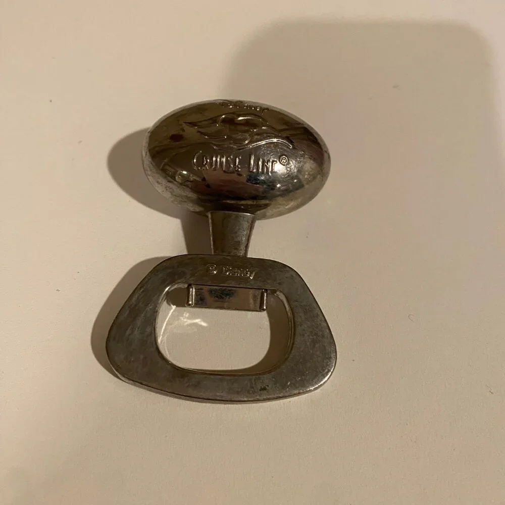 Disney Cruise Line‎ Bottle Opener Silver Heavy Stainless Steel 3” Collectible